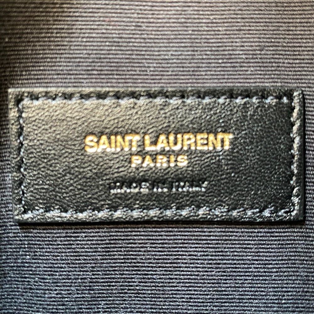 BNIB - Saint Laurent | Smooth Shiny Calfskin Medium Envelope Pouch Clutch - Picture 11 of 17